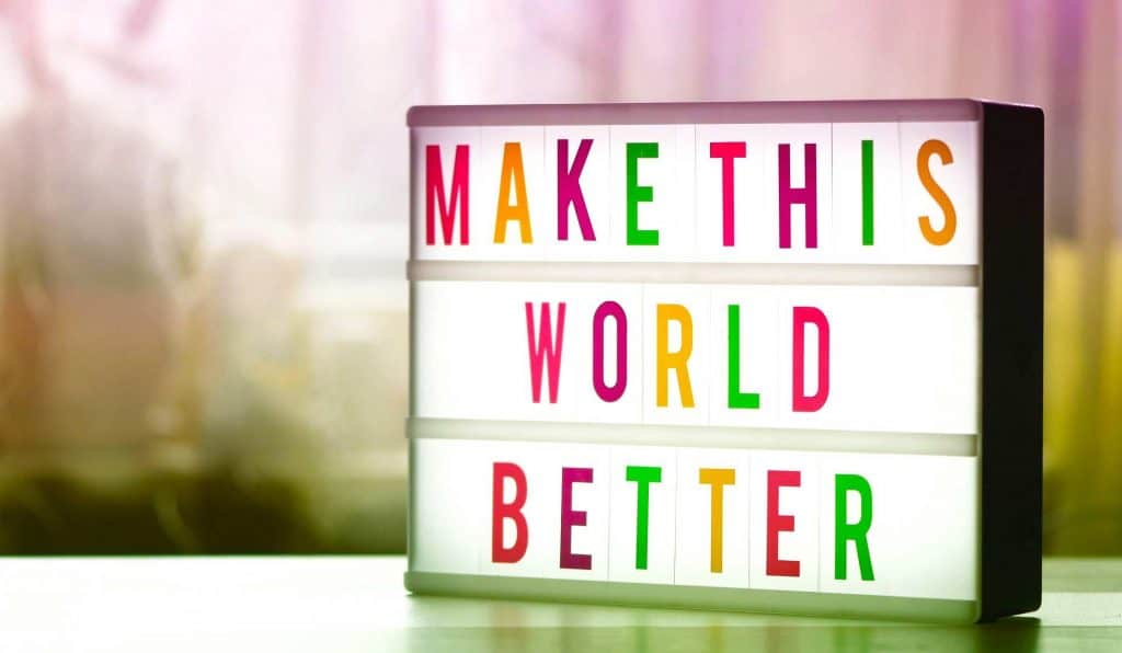 Make this world better lamp