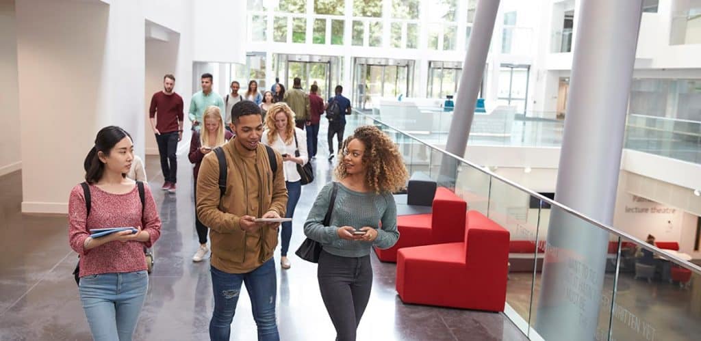 Students in hall