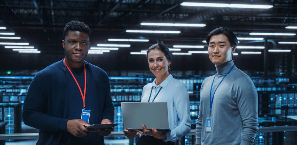 Three IT consultants